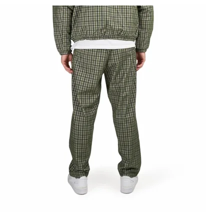 Штаны мужские OBEY Fubar Pleated Plaid Cord Pant Green 142020220-KBG