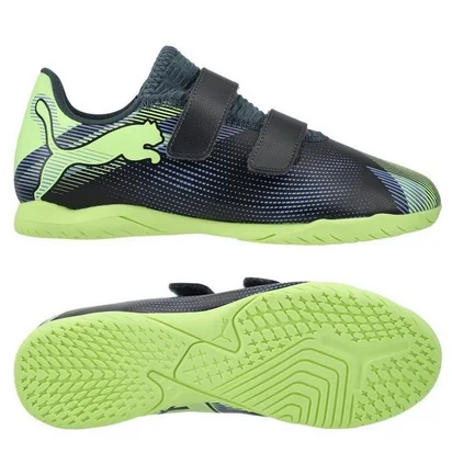 Футзалки детские Puma Future 7 Play In V Blue/Green 107956-03
