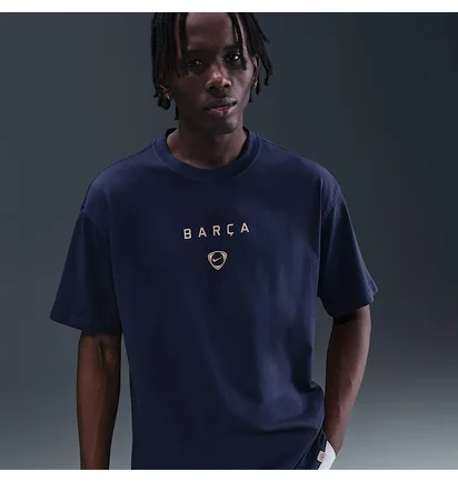 Футболка мужская Nike F.C. Barcelona Total90 Wordmark Tee Blue IB7294-410