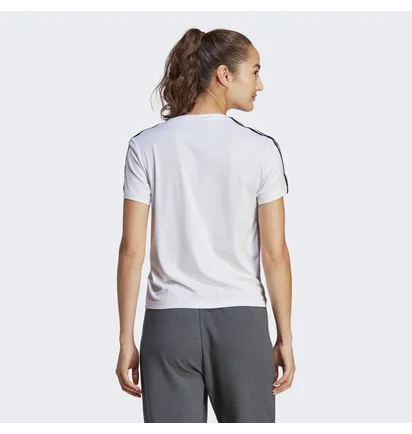 Футболка жіноча Adidas Aeroready Train Essentials 3-Stripes Tee White Ic5040