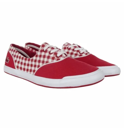 Кеди жіночі Lacoste Lancelle Lace 3 Eye 216 1 Spw Red/White 731SPW0044047