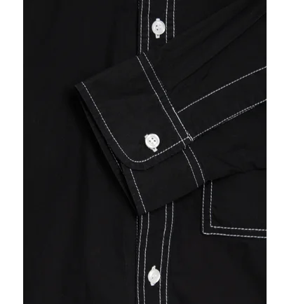 Сорочка чоловіча Pop Trading Company Bd Black POPAW24-03-007