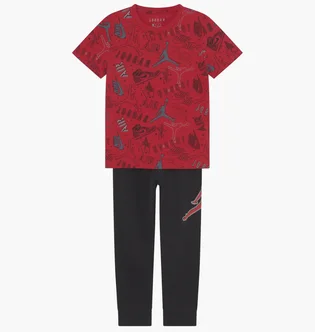Спортивний костюм дитячий Air Jordan Set Black/Red 85A961-023