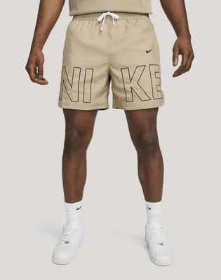 Шорты мужские Nike Woven Flow Shorts Beige FJ1653-133