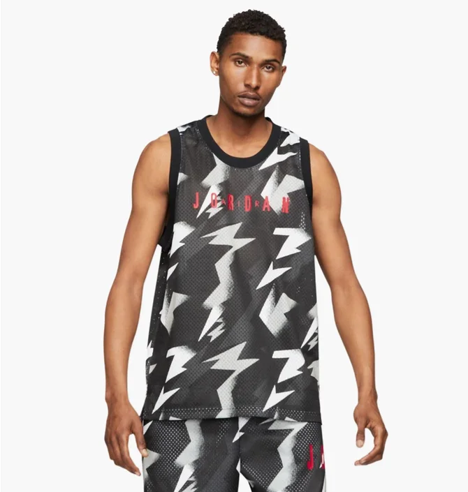 Майка чоловіча Air Jordan Air Mesh Black/White Cz4738-010