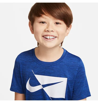 Футболка детская Nike Dri-Fit Hbr Ss Top Blue DA0282-492