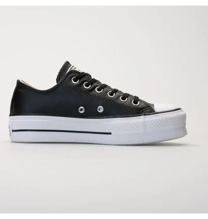 Кеди жіночі Converse Chuck Taylor All Star Platform Leather Black 561681C