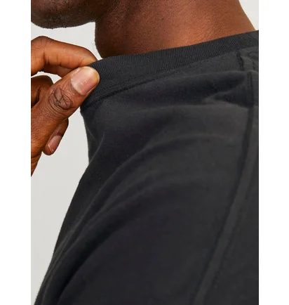Футболка чоловіча Jack & Jones Jormilos Ss Sn Black 12256330-BLACK