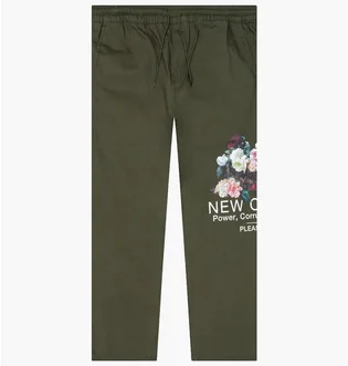 Штаны унисекс Pleasures Power Beach Olive P21NO021-OLIVE