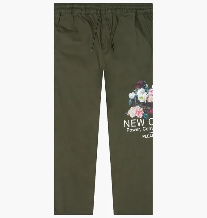 Штани унісекс Pleasures Power Beach Olive P21NO021-OLIVE