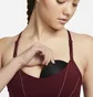 Топ женский Nike Womens Light-Support Padded Metallic Tape Sports Bra Bordo Dd1407-638