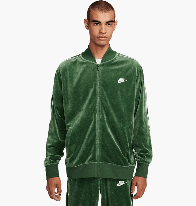 Олімпійка чоловіча Nike Sportswear Club Velour Jacket Green FB8231-323