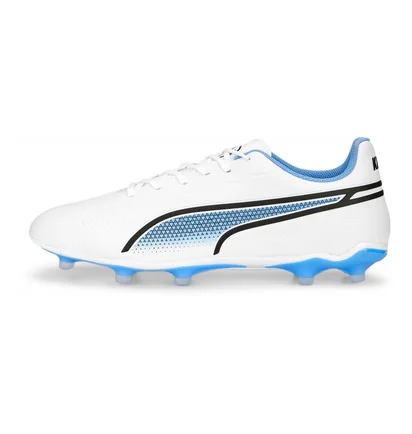Бутсы унисекс Puma King Match Fg/Ag White 107257-01