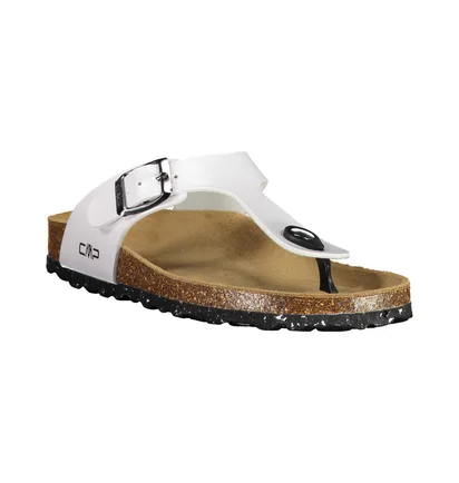 Тапочки женские Cmp Eco Mymosa Wmn Flip Flop White/Brown 3Q91036-A001