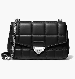 Сумка жіноча Michael Kors Soho Large Quilted Leather Shoulder Bag Black 30F0S1SL3L-BLACK-21462