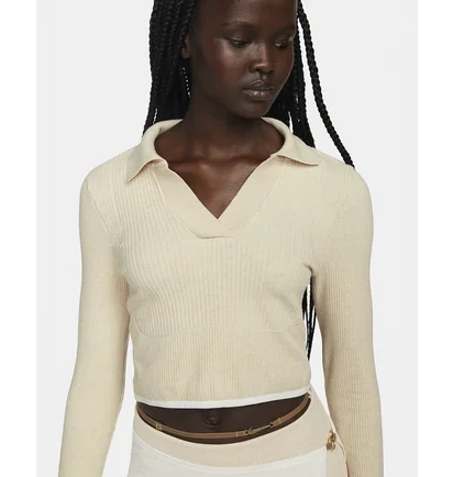Поло женское Nike X Jacquemus WomenS Polo Beige DN3225-219
