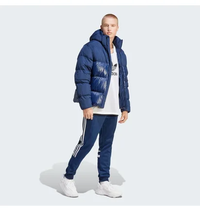 Пуховик чоловічий Adidas Adicolor Down Regen Hooded Puffer Jacket Blue IL2570