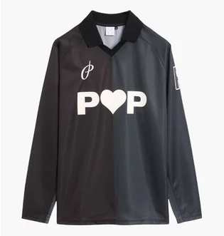 Лонгслив мужской Pop Trading Company Striped Sportif Black POPAW24-02-024