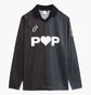 Лонгслів чоловічий Pop Trading Company Striped Sportif Black POPAW24-02-024