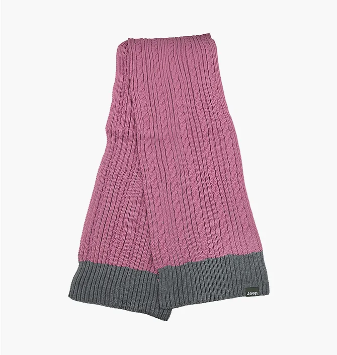Шарф унисекс Jeep Twisted Tricot Scarf J22W Pink O102603-P491