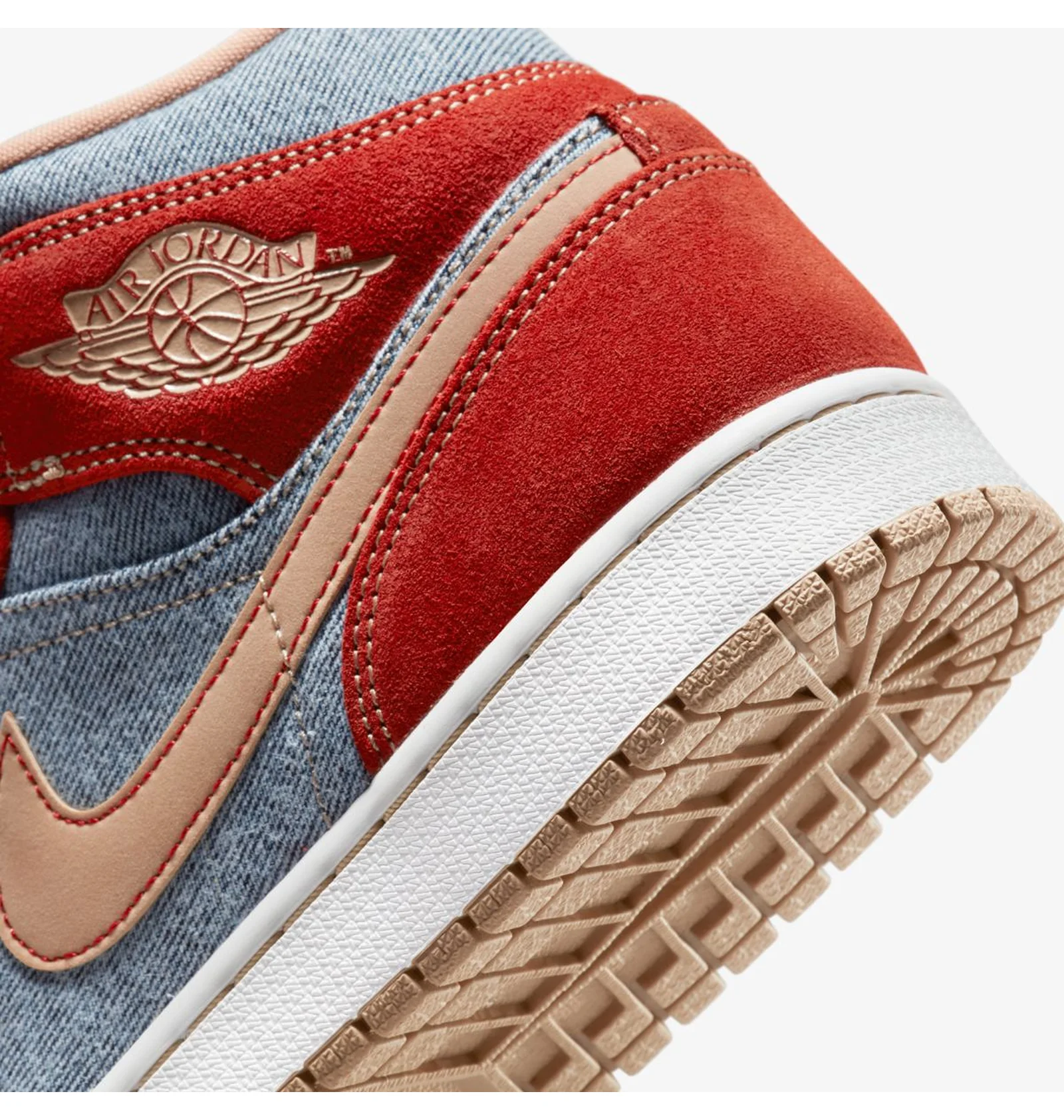 ᐉ Кроссовки мужские Air Jordan 1 Mid Se Red/Light Blue Dm4352-600