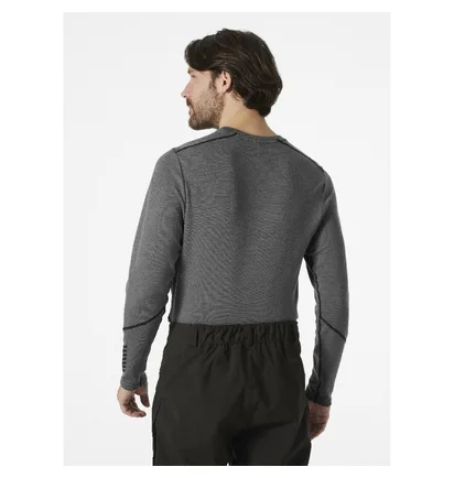 Термобелье мужское Helly Hansen Lifa Merino Midweight Crew Grey 49364-876