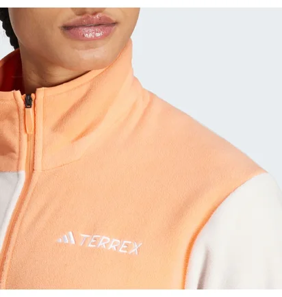 Куртка жіноча Adidas Terrex Multi Full-Zip Fleece Jacket Beige/Orange IZ3299