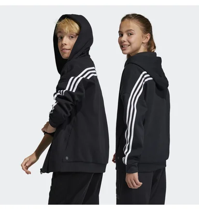 Толстовка детская Adidas Future Icons 3-Stripes Full-Zip Sportswear Black HR6317