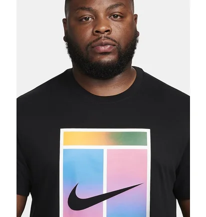 Футболка мужская Nike T-Shirt Court Dri-Fit Black FQ4934-010