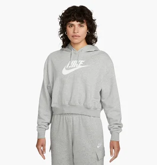 Худи женское Nike Sportswear Club Fleece Crop Hoodie Grey Dq5850-063