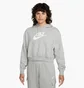 Худи женское Nike Sportswear Club Fleece Crop Hoodie Grey Dq5850-063