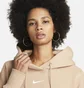 Худи женское Nike W Nsw Style Flc Po Hoodie Os Beige Dq5860-200