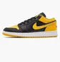 Кроссовки детские Air Jordan 1 Low Gs Yellow/Black 553560-072