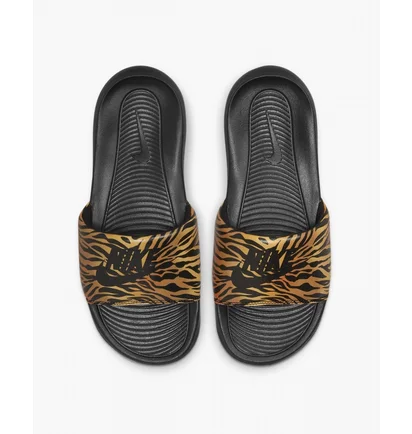 Тапочки жіночі Nike Womens Print Slides Black/Orange Cn9676-010