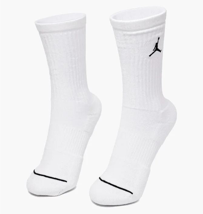 Носки унисекс Nike J Cush Poly Crew White (3 пары) DX9632-100