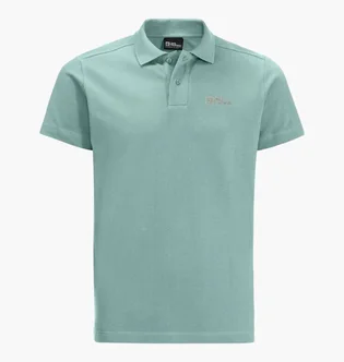 Поло чоловіче JACK WOLFSKIN Essential Turquoise 1809301_E0180