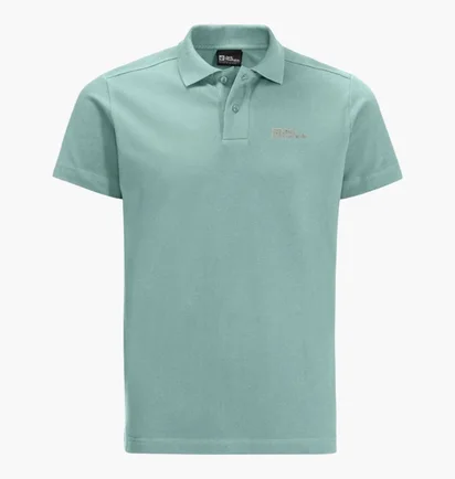 Поло чоловіче JACK WOLFSKIN Essential Turquoise 1809301_E0180