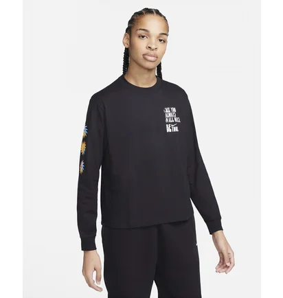 Лонгслив унисекс Nike Be True Black Dx0998-010