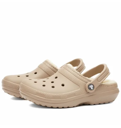 Тапочки мужские Crocs Classic Lined Clog Beige 203591-2YB