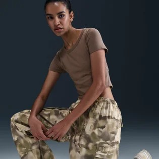 Штани жіночі Nike Sportswear WomenS Mid-Rise Oversized Camo/Olive HM9015-104