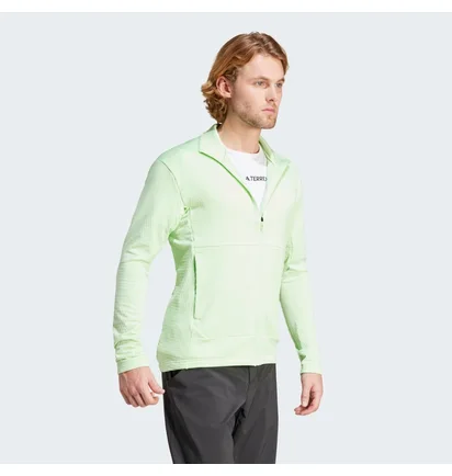 Кофта мужская Adidas Terrex Multi Light Fleece Full-Zip Green IQ3741