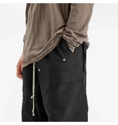 Штаны мужские Rick Owens Drkshdw Double Cargo Jumbo Belas Black DU01E3398-9