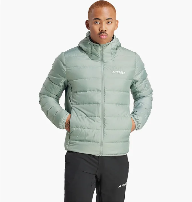 Куртка чоловіча Adidas Terrex Multi Light Down Hooded Green IP3549