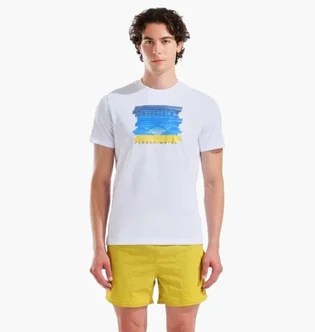 Футболка мужская Arena Water Print White 011001-100