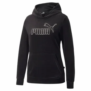 Худи мужское Puma Essentials Velour Logo Pullover Hoodie Black 670008-01