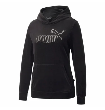 Худи мужское Puma Essentials Velour Logo Pullover Hoodie Black 670008-01
