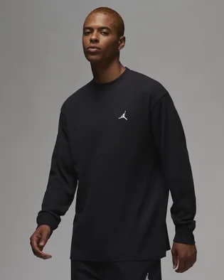 Лонгслив мужской Air Jordan Essentials Waffle Knit Top Black FD7461-010
