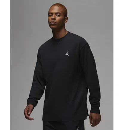 Лонгслив мужской Air Jordan Essentials Waffle Knit Top Black FD7461-010