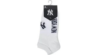 Носки унисекс New York Yankees Sneaker White (3 пары) 15100004-1001