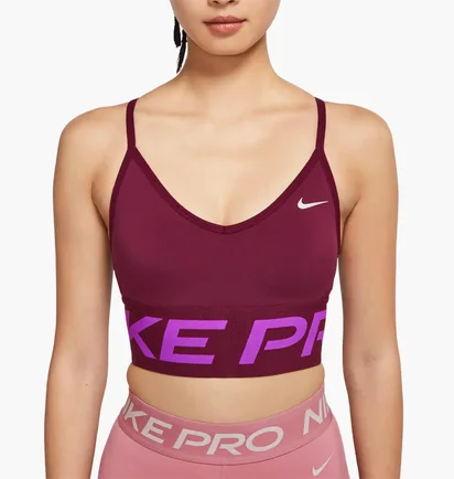 Топ женский Nike W Indy Pro Cn Long Line Bra Bordo Ct3764-638